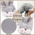 Miniatyrbild 3 av 5: Bubble Classic Bunny Tofflor för Män och Kvinnor Flickor Roliga Djurtofflor Söta Plysch Bunny Tofflor Påskgåva