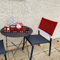Miniatyrbild 5 av 5: 1 Pack Röd Hatt Matsalsstol Överdrag, Jul Stol Rygg Överdrag Kök Stol Överdrag för Jul Semester Dekoration