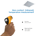 Miniatyrbillede 2 af 5: Infrarødt termometer, kontaktløs laser infrarødt termometer fra -50°C til 550°C, baggrundsbelyst LCD-display (ikke til mennesker)