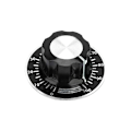 Miniatyrbillede 1 af 5: 5 stk. Potentiometerknap 6mm / 27mm potentiometerknapper drejelig lydstyrkekontrolhætte med MF-A03 digital urskive