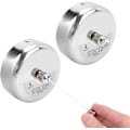 Miniatyrbillede 1 af 5: 2 stk. Retractible Tørresnor Heavy Duty, Retractible Tørresnor Vægmontering, 304 Rustfrit Stål Rulle Tørresnor (2,8M/9,2ft)