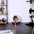 Miniatyrbillede 2 af 4: Gråt toilet-/kattesands tæppe, 30x40 cm