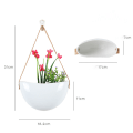 Miniatyrbild 2 av 3: Väggmonterad kruka inomhusväxter Keramisk hängande kruka Planter Succulent Luftväxter Kaktus Simulering Växter Badrum Vardagsrum Kontor Veranda D