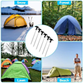 Miniatyrbilde 4 av 5: 10 stk spiral teltplugger, 21cm rustfrie teltplugger fra bivouakk camping, robuste plugger med håndtak for camping og fotturer