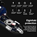 Miniatyrbilde 4 av 5: Bil MP3 Bluetooth Billader QC3.0 Hurtiglading Spenningsdeteksjon Bluetooth-mottaker FM-sender