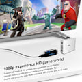 Miniatyrbild 5 av 5: Wii till HDMI-omvandlare, Full HD 1080P videoadapteromvandlare med 3,5 mm ljud och HDMI-utgång, stöder alla Wii-visningslägen -Svart