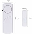 Miniatyrbillede 3 af 5: JALLERIA Dør- og vinduesalarm - Sæt med 4x trådløs anti-indbrudsalarm - Hjemmesikkerhed mod indbrud - Magnetisk betjening - 100 dB
