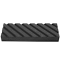Miniatyrbillede 1 af 4: Sort siliciumcarbid slibesten 36 mesh med rille (180 × 60 × 25 mm)