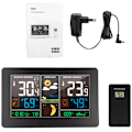 Miniatyrbild 3 av 5: 3-i-1 trådlös väderstation för inomhus- och utomhustermometer hygrometer barometer övervakning monitor driven av USB-batteri hygrometer