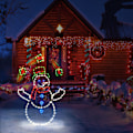 Miniatyrbild 3 av 5: LED Snögubbe Julbelysning, Utomhusdekorationer, Utomhusstatyer, Trädgårdsdekorationer