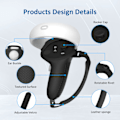 Miniatyrbillede 2 af 5: FOR Cover til VR Oculus Quest 2 controller 1 par Sort