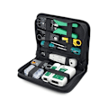 Miniatyrbilde 5 av 5: Nettverksreparasjonsverktøy Crimping Tool Kabeltester Kontakter Crimper Verktøy Egnet for DIY Datamaskin for RJ45 RJ11 Cat5e Cat 6 Kabeltester