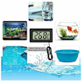 Miniatyrbild 4 av 5: (2x svart 2x vit, 46x28x15mm) Mini digital LCD termometer temperatur med temperaturgivare sensor testare