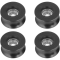 Miniatyrbillede 1 af 5: 4 stk. 0840UU U-type rulleguidehjul, U-type, 8x40x20,7 mm rille