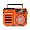 Miniatyrbillede 1 af 5: Bærbar Radio SOS Alarm Solcelleopladning 2000mAh
