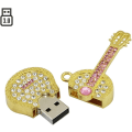 Miniatyrbillede 3 af 5: 8 GB metal guitar USB-drev (guld), model 3.0 USB-flashdrev, datalagring thumb drive memory stick