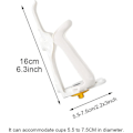 Miniatyrbilde 3 av 5: Justerbar sykkel sykkel sykkel drikkevannsflaskeholder sykkel koppholder (hvit) (1 stk)