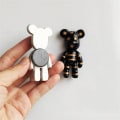 Miniatyrbillede 3 af 3: Tegneserie tredimensionel simuleringsharpiks køleskabsmagnet (2 stk.)