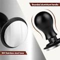 Miniatyrbillede 3 af 5: Espresso Tamper 51mm, Rustfrit Stål Kaffe Presser, Fjederbelastet Espresso Tamper med Skala, Kaffemaskine Tamper Sæt med Silikonepude og Espres