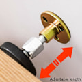 Miniatyrbilde 4 av 5: 4-pakning (47-64mm) Justerbar Anti-Shake Gjengbar Seng Ramme Verktøy Teleskopisk Støtte, Hodegjerl Plugger Fixer for Seng, Garderobe, Stol, Sofa