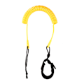 Pikkukuva 1 / 5: (Keltainen) Surf Leash Coiled Surfboard Leash 5.5 mm Surfboard Leash 10Ft Surfing Sup Leash TPU Surfboard Leash Paddle Musta Surfing Leash Sup Leash