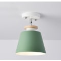 Miniatyrbillede 1 af 4: Pendellampe, lysekroneKreativ LED Aluminium Macaron Farve Log Loftslampe (Grøn, Uden Pære)