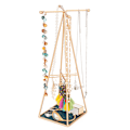 Miniatyrbild 2 av 5: Pyramid järnsmyckesställ pärlhalsband ädelmetall armband örhängen display evenemang disk displayställ