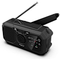 Pikkukuva 1 / 5: Selviytymisradio AM/FM Dynamo USB-C 1200MAH Ladattava LED-taskulampulla hälytys SOS