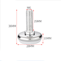 Miniatyrbilde 2 av 5: 6 stk. Justerbare møbelben Nivelleringspute Base Ben Bord Stol Justerbar Gulvbeskytter M6 x 25mm