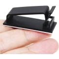 Miniatyrbilde 3 av 5: Kabelhåndtering, 50 stk selvklebende ledningsorganisator kabelklips for Ethernet-kabler og kabelhåndteringssystem for TV, PC, bærbar PC, skrivebord