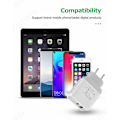 Miniatyrbilde 2 av 5: LED 3USB QC3.0 mobiltelefon hurtiglader lader multi-port ladehøve europeisk standard