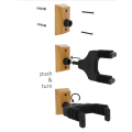 Miniatyrbild 3 av 5: 2-pack. Väggfäste för gitarr med krok för elgitarr, akustisk gitarr, bas, ukulele