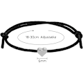 Miniatyrbillede 4 af 4: 10 Pak Hjerteformede Venskabsbånd, Hjerteformede Reb-Armbånd, Filigran Hjerteformet Armbånd, Justerbar Størrelse, Hjerteformet Armbånd til Kvinder