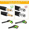 Pikkukuva 2 / 4: 6m Varaosa letku korkeapainepesuriin Karcher K2 K3 K4 K5 K7 Korkeapainepesuputki Nopea ja pikalukitus