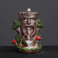 Miniatyrbillede 2 af 4: Håndlavede ornamenter i keramik til aromaterapi, røgelsesbrænder i form af et træmonster til julepynt med tilbagestrømningseffekt