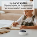 Miniatyrbillede 3 af 5: Digital køkkentimer - Magnetisk nedtællingstimer med stort LED-display, justerbar lydstyrke og praktisk til madlavning for ældre og børn (hvid)