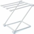 Miniatyrbillede 1 af 3: Foldbart stående håndklædeholder, badeværelseshåndklædeholder med 4-stangs design er velegnet til soveværelset, badeværelset, det