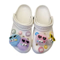 Miniatyrbillede 1 af 3: 12 stk. 3D-clogs-sandaler-pynt (M Bean tilfældig farve), skocharms, søde sko-pynt til clogs-sko-armbånd DIY