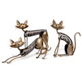Miniatyrbillede 3 af 5: Gulvfjeder Kat Spring station kat spring siddende kat kreativ Hjem håndværk pendul
