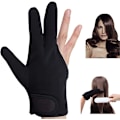 Miniatyrbillede 1 af 5: Varmebestandige handsker 2 par Professionelle krøllehandsker handske 3 finger handske (sort) 19cm