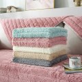 Miniatyrbillede 3 af 3: Moderne enkel plys sofapude, varm og tyk all-inclusive universal sofaovertræk, Tatami karnap pude (kamel farve, pudebetræk 30*50 (uden