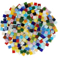 Miniatyrbillede 1 af 5: Mosaikfliser til kreative hobbyer (600 stk / 400g) - 1 x 1cm - Sortiment af glasmosaikfliser til indretning, rammer, blomsterkrukker, spejle,