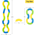 Miniatyrbilde 2 av 5: 4-pakke Tangle Fidget-leketøy Tangle Fidget Avslapningsbehandling Stressavlastning Sensorisk Tangle-leketøy Stressavlastning Pedagogisk leketøy