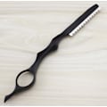 Miniatyrbilde 1 av 5: 1 stk. frisør barberkniv hårtynningskam klippe barberkniv kam med rustfritt stål erstatnings barberhøvler for hjemme salongbruk