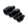Miniatyrbilde 1 av 5: Sett med forstørrings- og reduksjonsadaptere skralleadapter reduserende adaptere for piper og bits triumfer 4 stk 1/2 \"1/4\" 3/8 \"pill