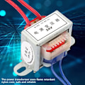 Miniatyrbild 3 av 5: AC-AC 220V-24V 50Hz 2W Transformator Lågfrekvent Spänningsomvandlare
