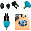 Miniatyrbillede 4 af 5: Adapter til paddleboard pumpe, adapter til kajak pumpe med 4 ventilspidser til kajak/oppustelig seng/Paddleboard/båd stand-up paddleboard, ventilkonverter