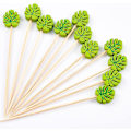 Miniatyrbilde 1 av 5: Cocktailpinner 100 Appetittvekkende Tannpinner 4,7 tommer Bambus Dekorative Tannpinner Fancy Tannpinner Treetannpinner