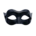 Miniatyrbillede 2 af 3: Sort mat klassisk venetiansk maske, maskerade, burlesque-bold