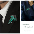 Miniatyrbilde 2 av 4: Elegant Elven Green Tree Leaf Enamel Pins Brosje